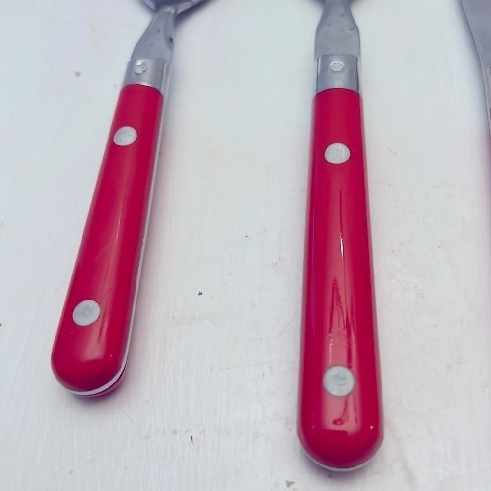 Vintage Washington Forge Mardi Gras 5 Piece Place Setting Red silverware